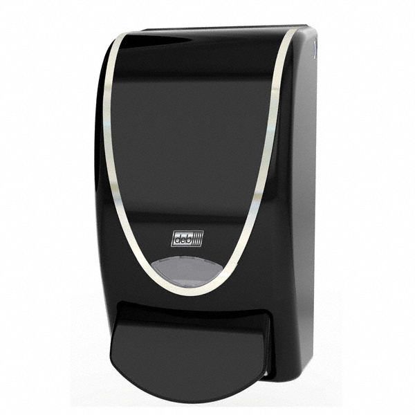 SOAP DISPENSER,1 L,BLACK,PLASTIC,FOAM