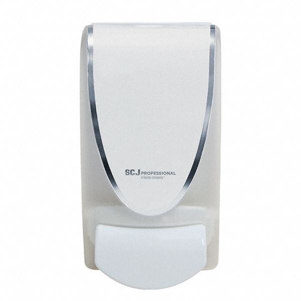 SOAP DISPENSER,1 L,WHITE,PLASTIC,FOAM