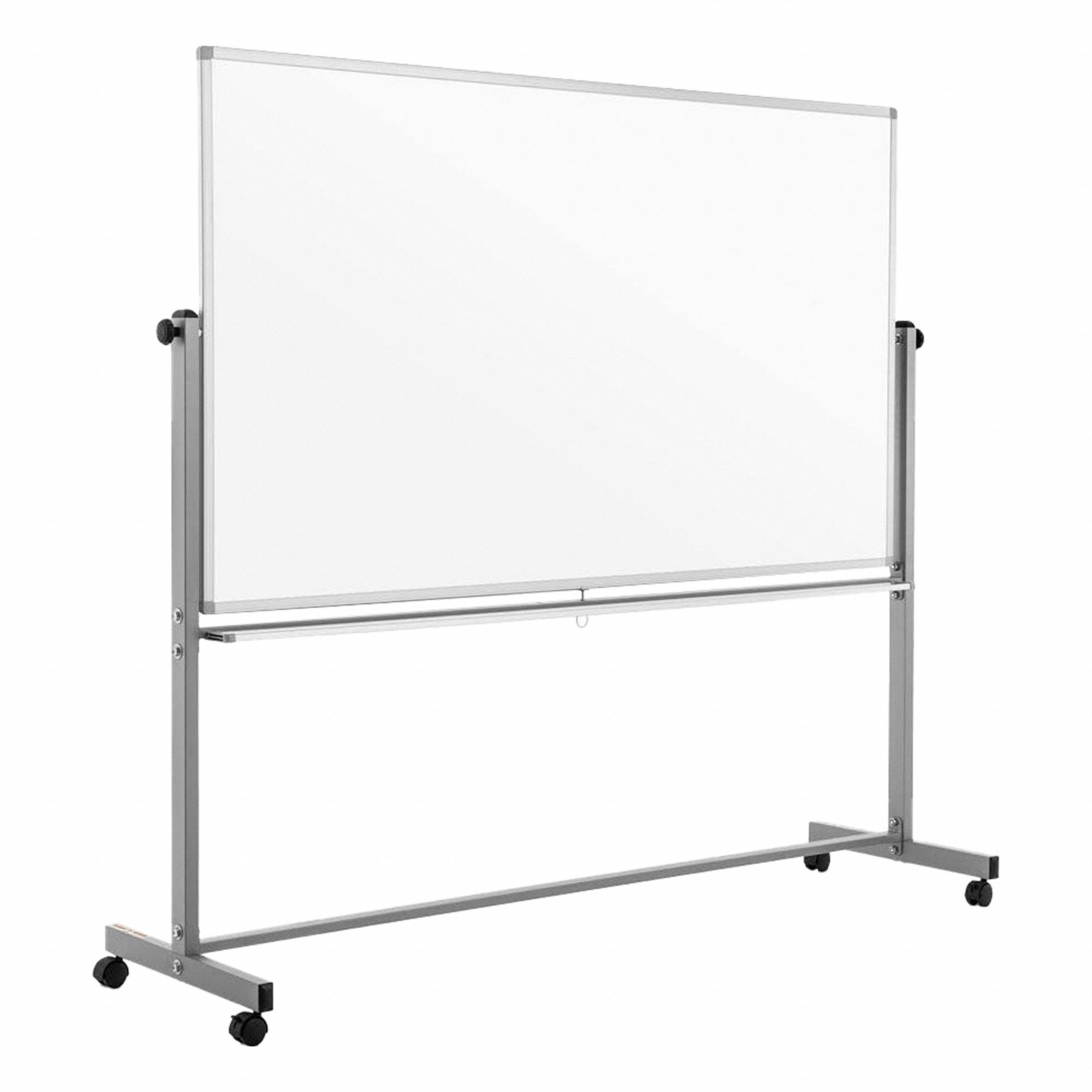 Dry Erase Board: 68 1/2 in Overall Ht, 77 in Overall Wd, Porcelain, Porcelain, Not Adj, White