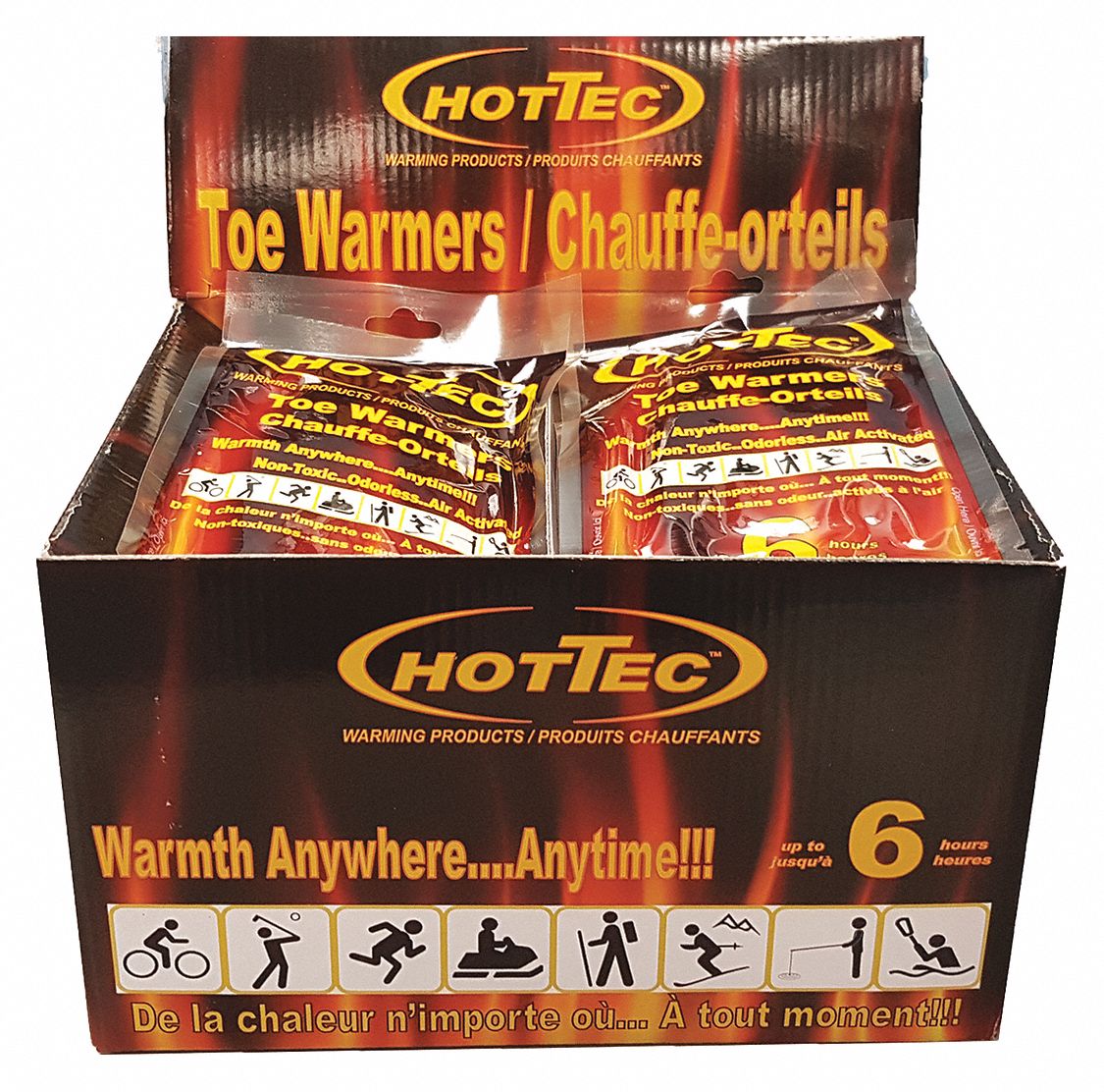 6-HOUR TOE WARMER, AIR ACTIVATED, FOR SHOES AND BOOTS