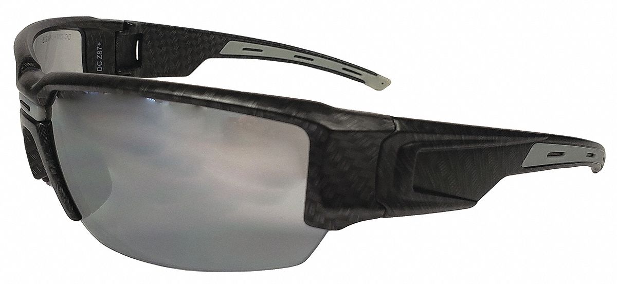 LUNETTES SÉCURITÉ, ANTI-RAYURES, MONTURE INTÉGRALE, VERRES MIROITÉS, UV, POLYCARBONATE/PLASTIQUE