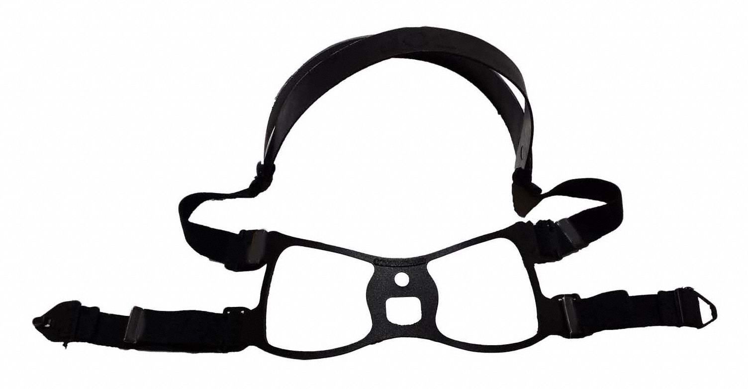 REPLACEMENT HARNESS, 400 SERIES, NYLON ELASTIC/PLASTIC, UNIVERSAL,APF 10, NIOSH,12-PK