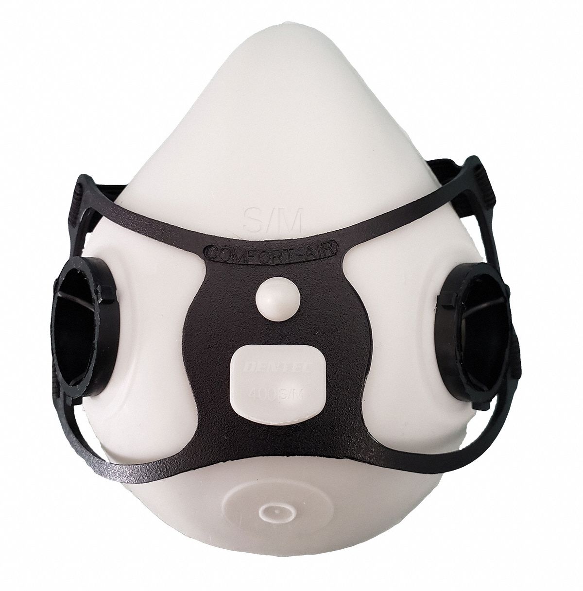 HALF-MASK W/O EXHALATION VALVE, ELASTOMERIC RUBBER, S/M, 6-POSITION ADJUSTMENT, NIOSH