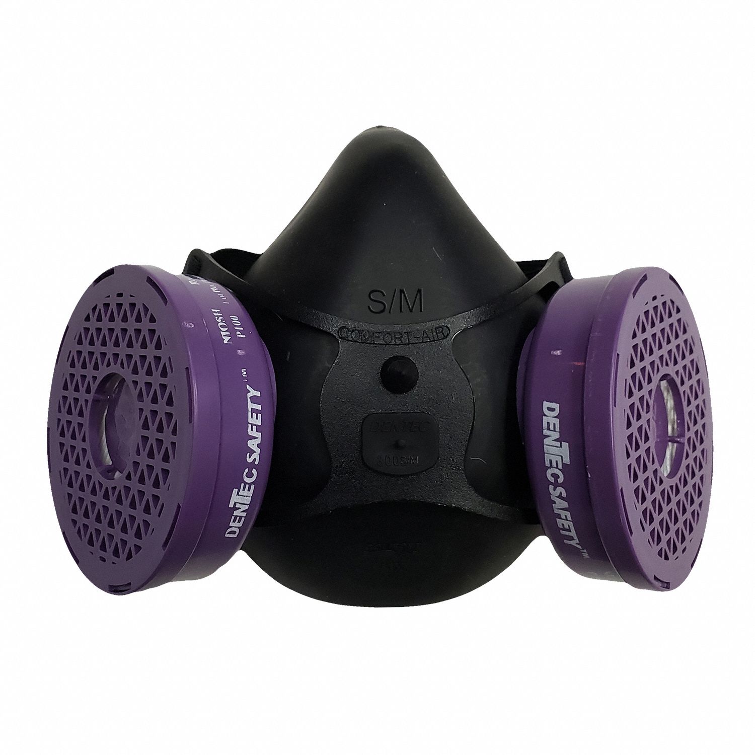 HALF-MASK W/O EXHALATION VALVE, ELASTOMERIC RUBBER, S/M, 8-POSITION ADJUSTMENT, NIOSH