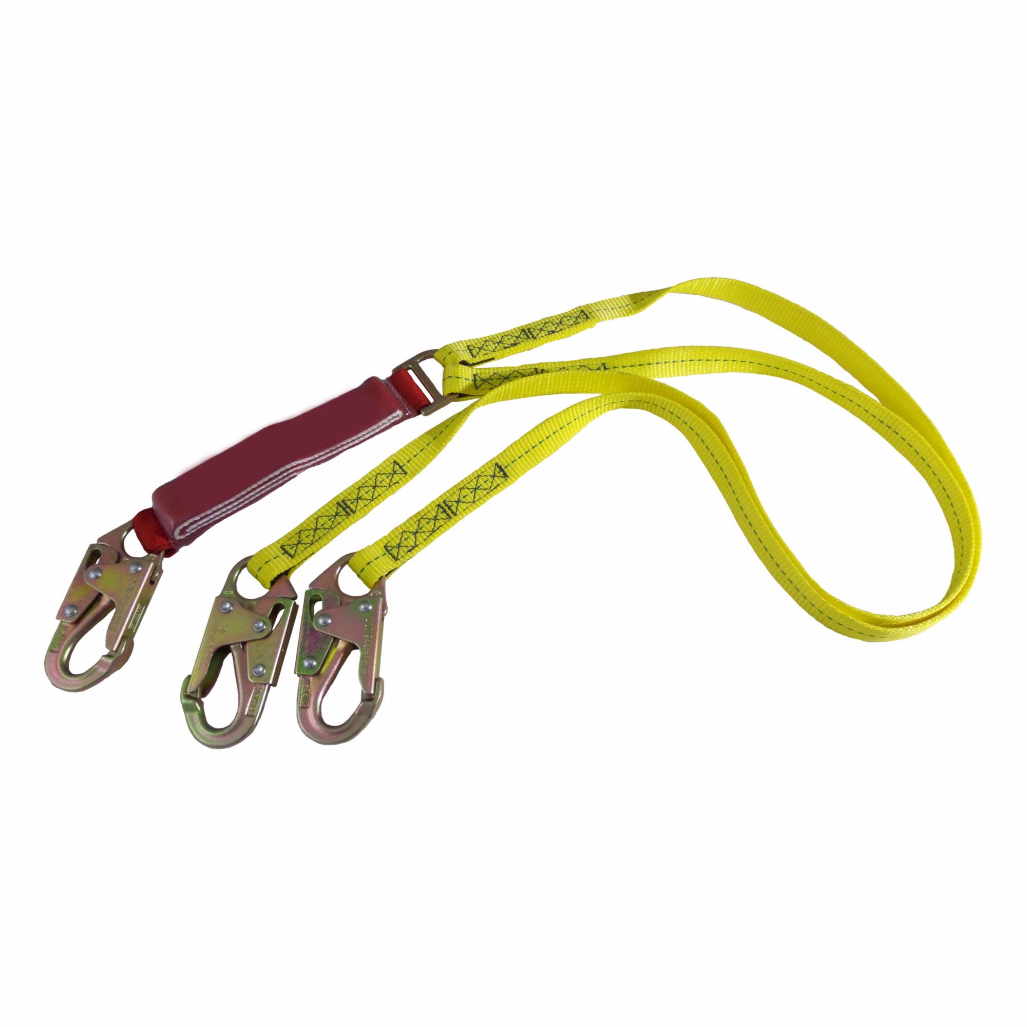 TOOL LANYARD,STEEL,YELLOW,375 LB