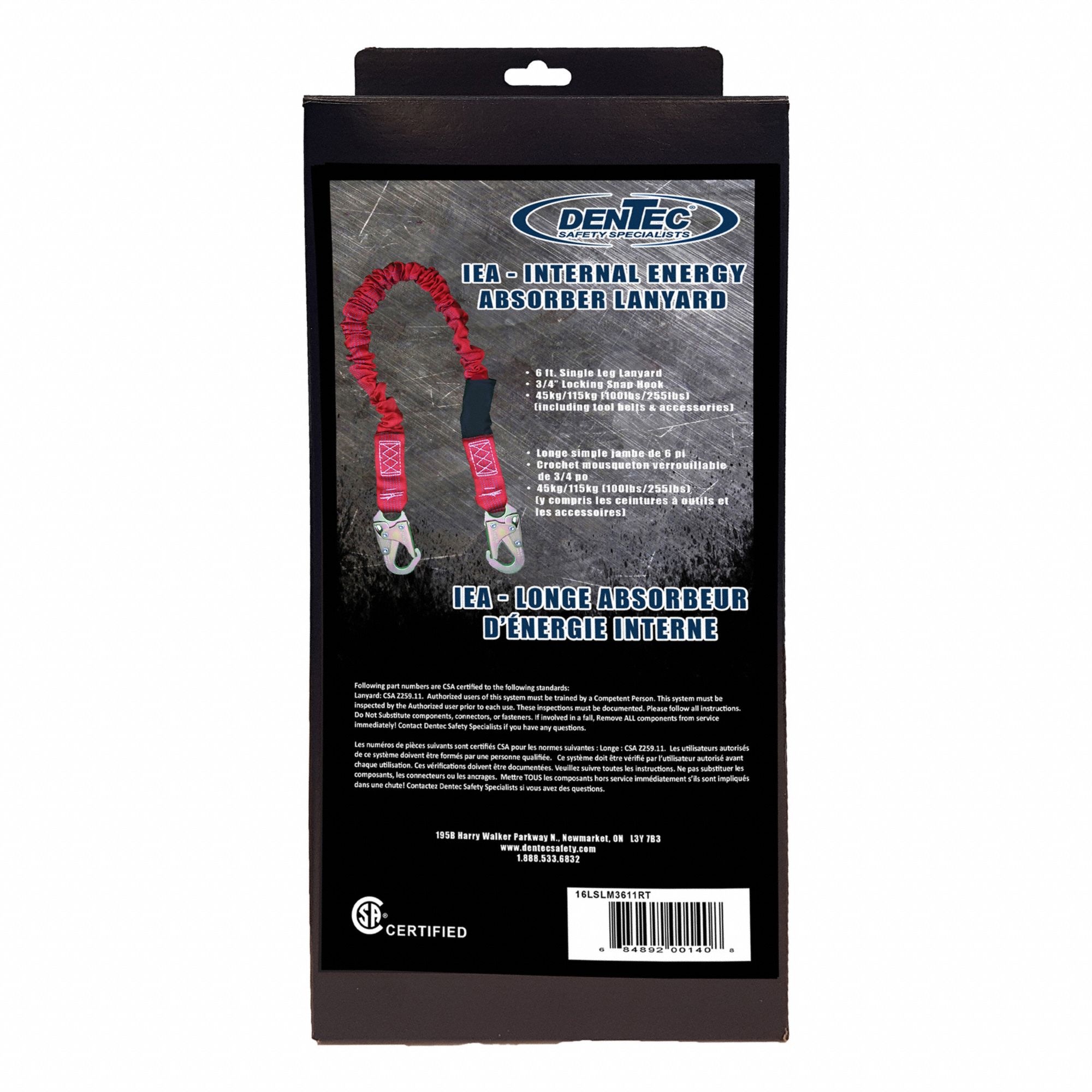 TOOL LANYARD,STEEL,RED,255 LB