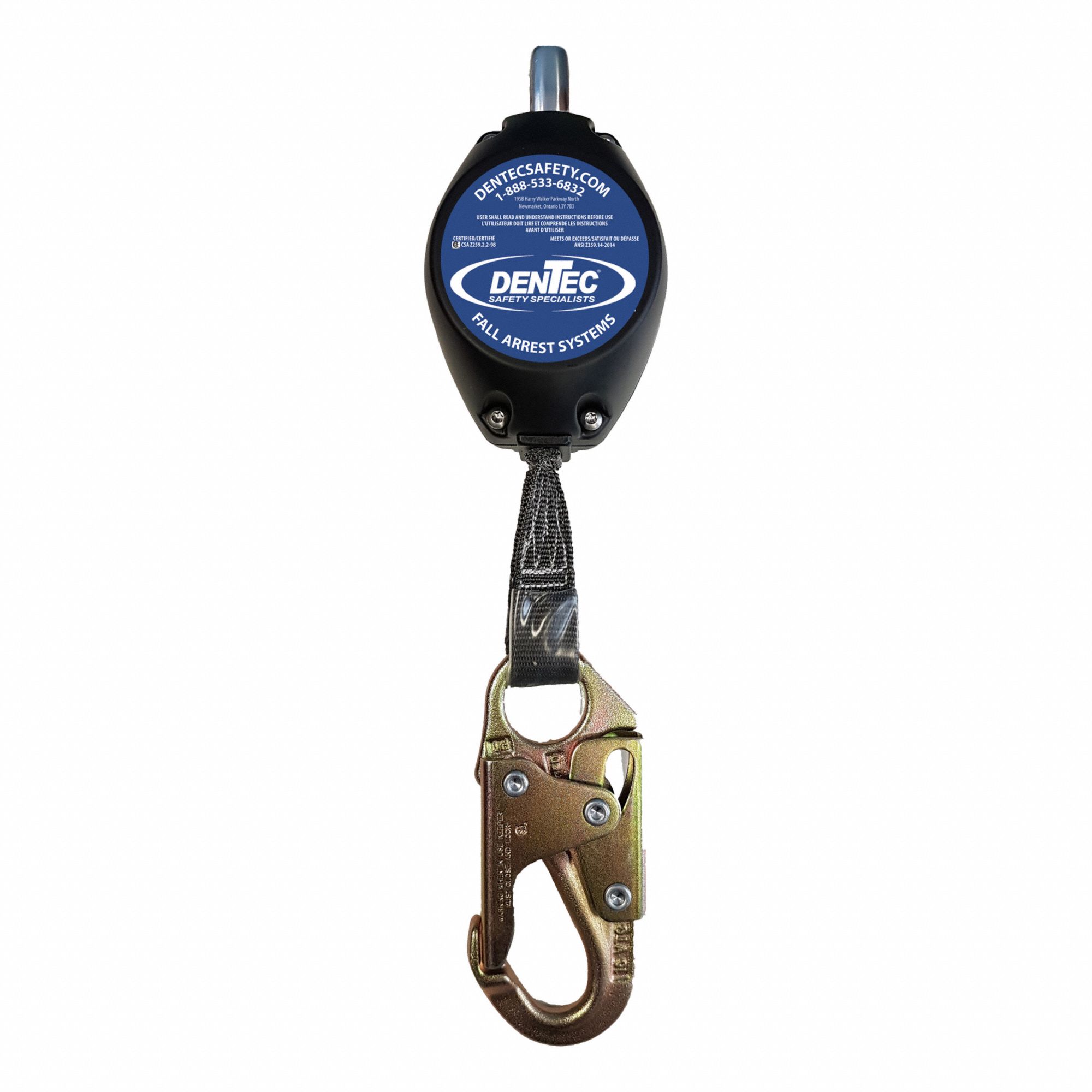 DENTEC SELF-RETRACTING LIFELINE,7 FT TAGLINE L - 27143 - DEN16SRL007215 ...