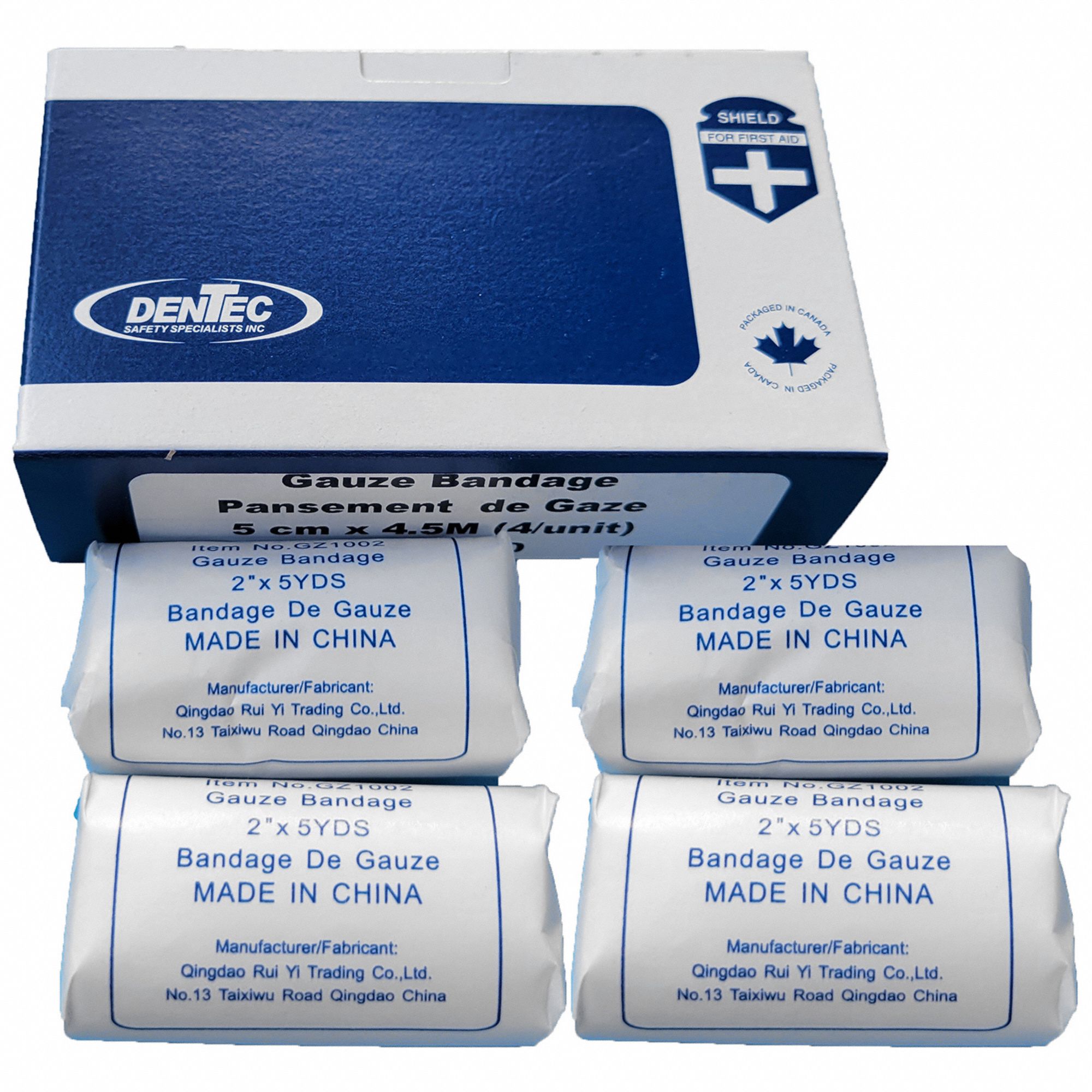 GAUZE ROLL,5 YD L,PK4