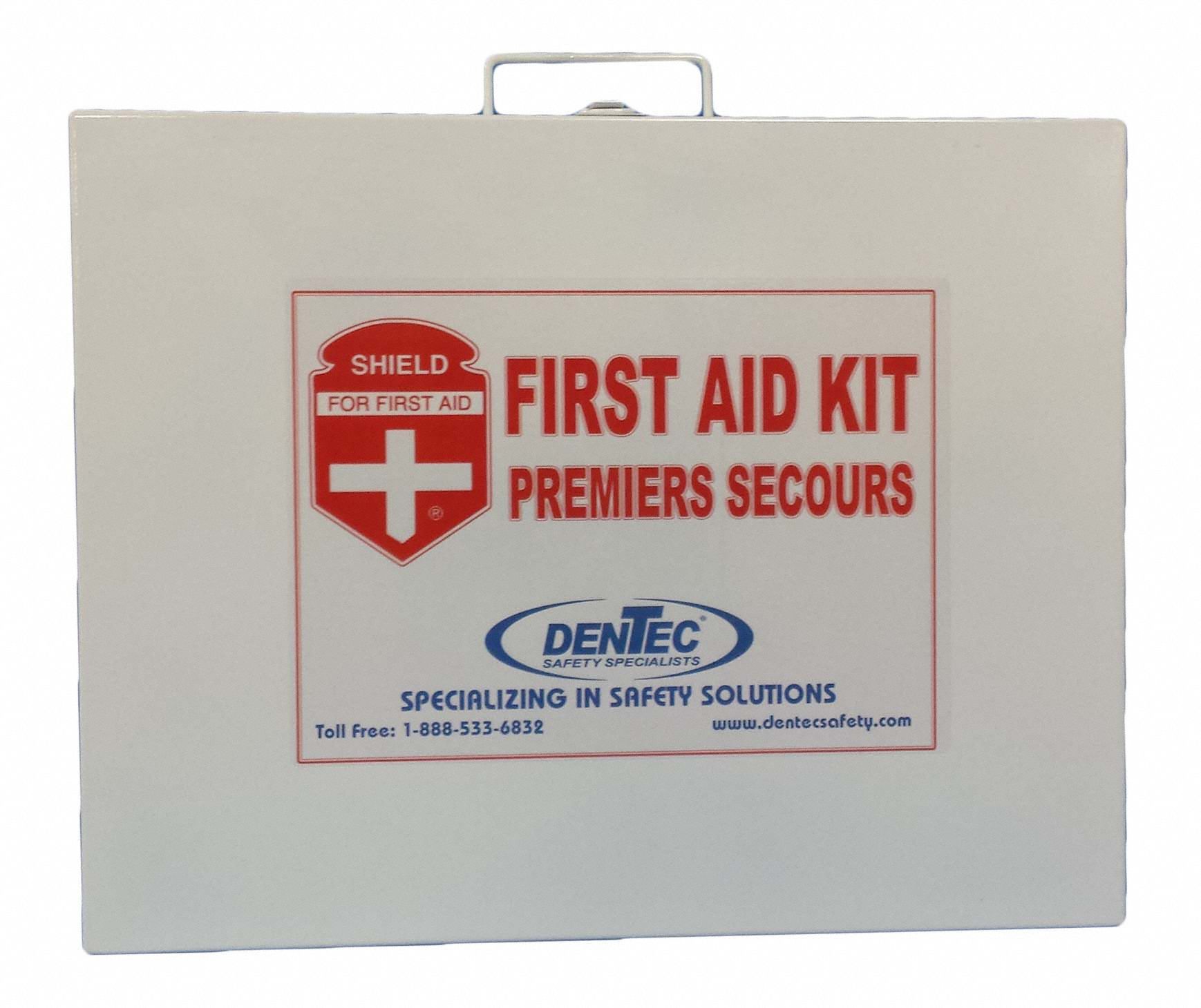 FIRST AID KIT,METAL,WHITE,M