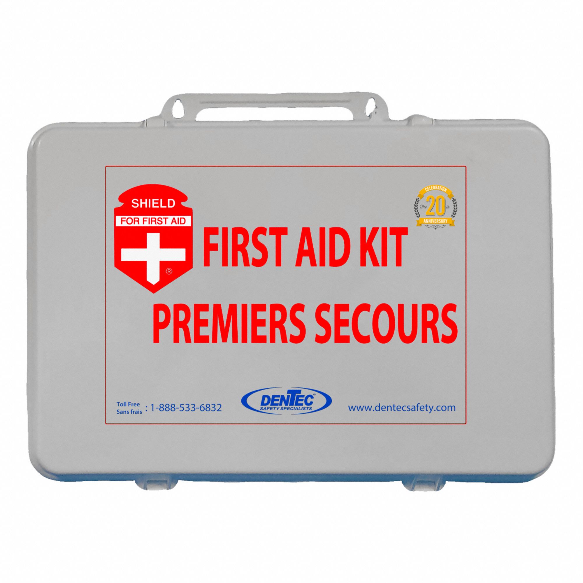 SHIELD FIRST AID KIT,9 1/2IN W,3 IN,14IN H - 5524 - DEN81CSA2400040 ...
