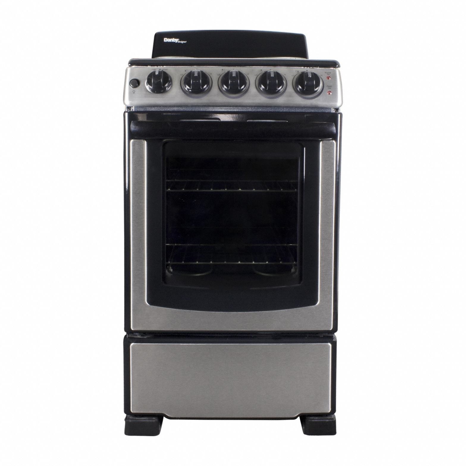 Electric Range: Stainless Steel, Electric, 4 Burners, ADA Compliant