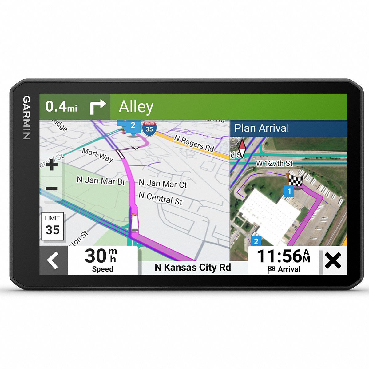 GPS Navigation Unit: Cup Holder, TFT, 3 1/2 in Display Ht, 6 in Display Wd