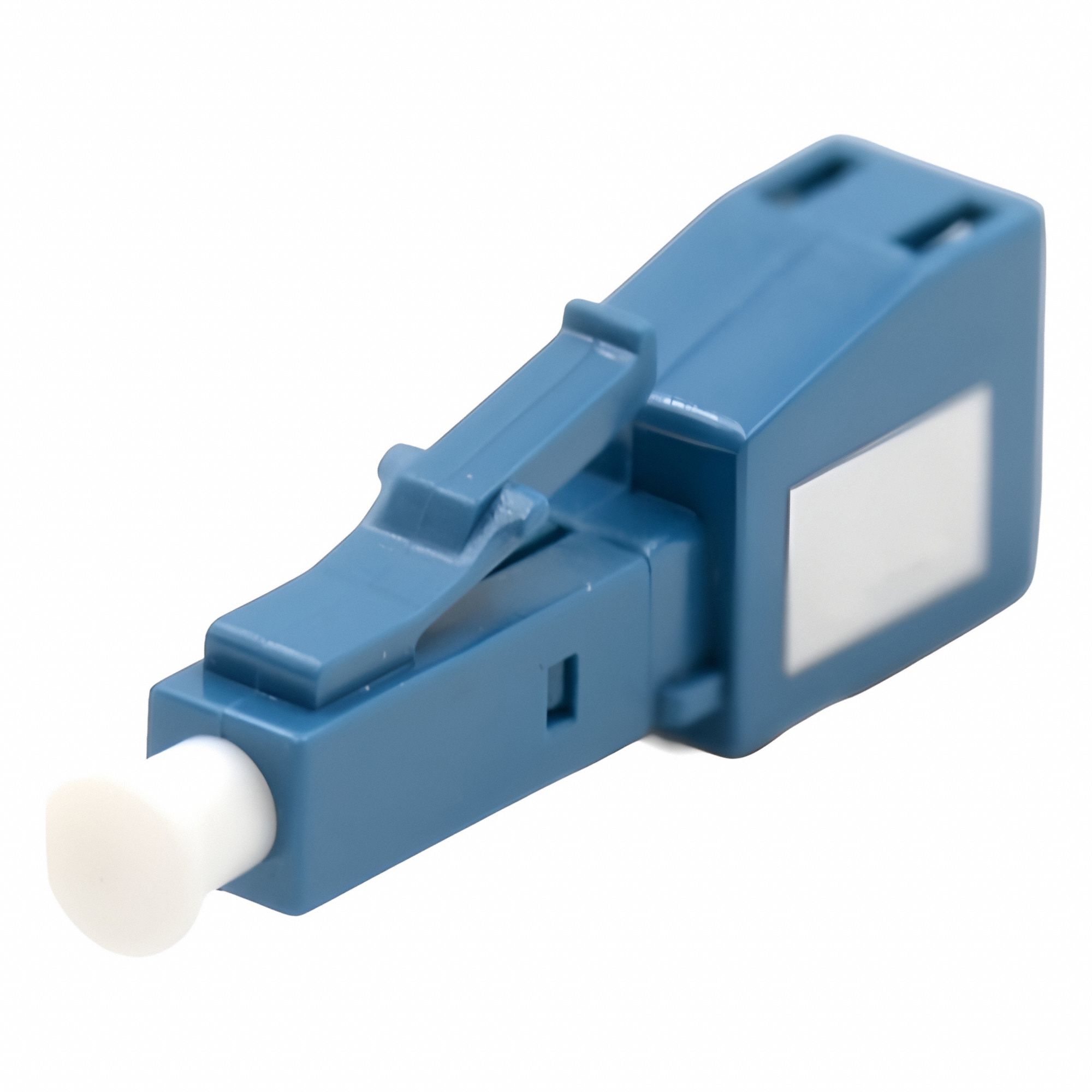 FIBERTRONICS Fiber Optic Attenuator: 5 dB, Input LC / UPC Male, LC / UPC Female Output, Blue (MPN DFA-1532051). Key specifications — Brand: FIBERTRONICS; Mode: Single Mode; Connector Color: Blue; _Fiber Style: 9/125 micron OS2.