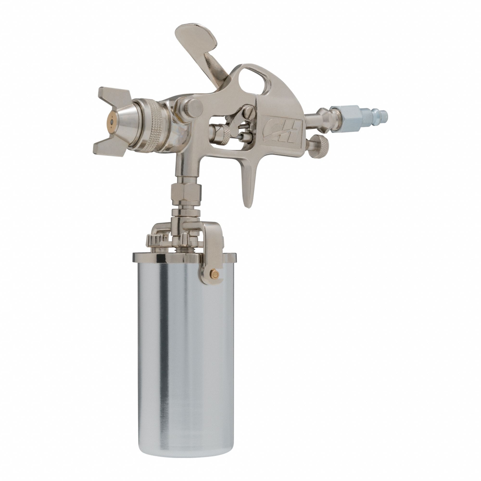 SPRAY GUN,2 CFM,8 FL OZ CUP,1.8 MM NOZZL