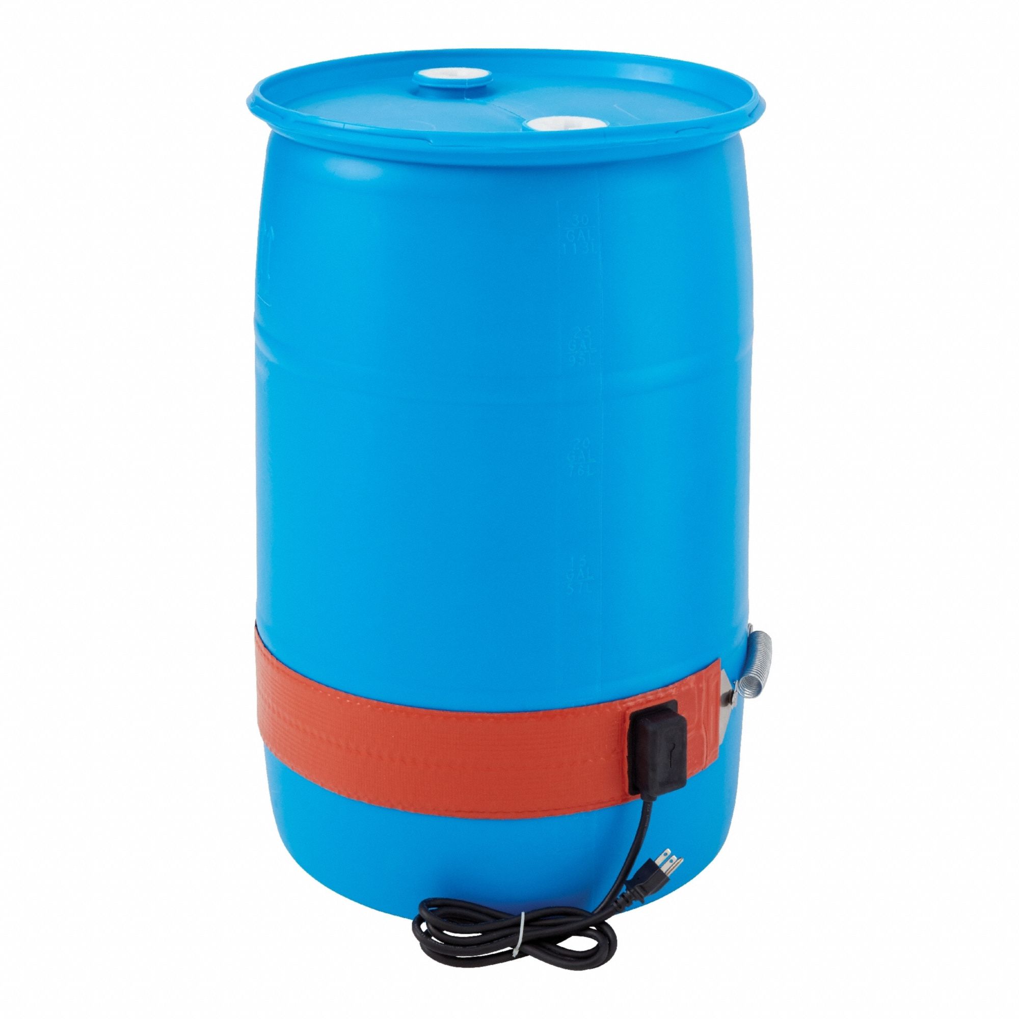 Drum Heater: 115V AC, 1, 200 W Watts, 67°F to 85°F, Silicone Rubber, IP54, Drums