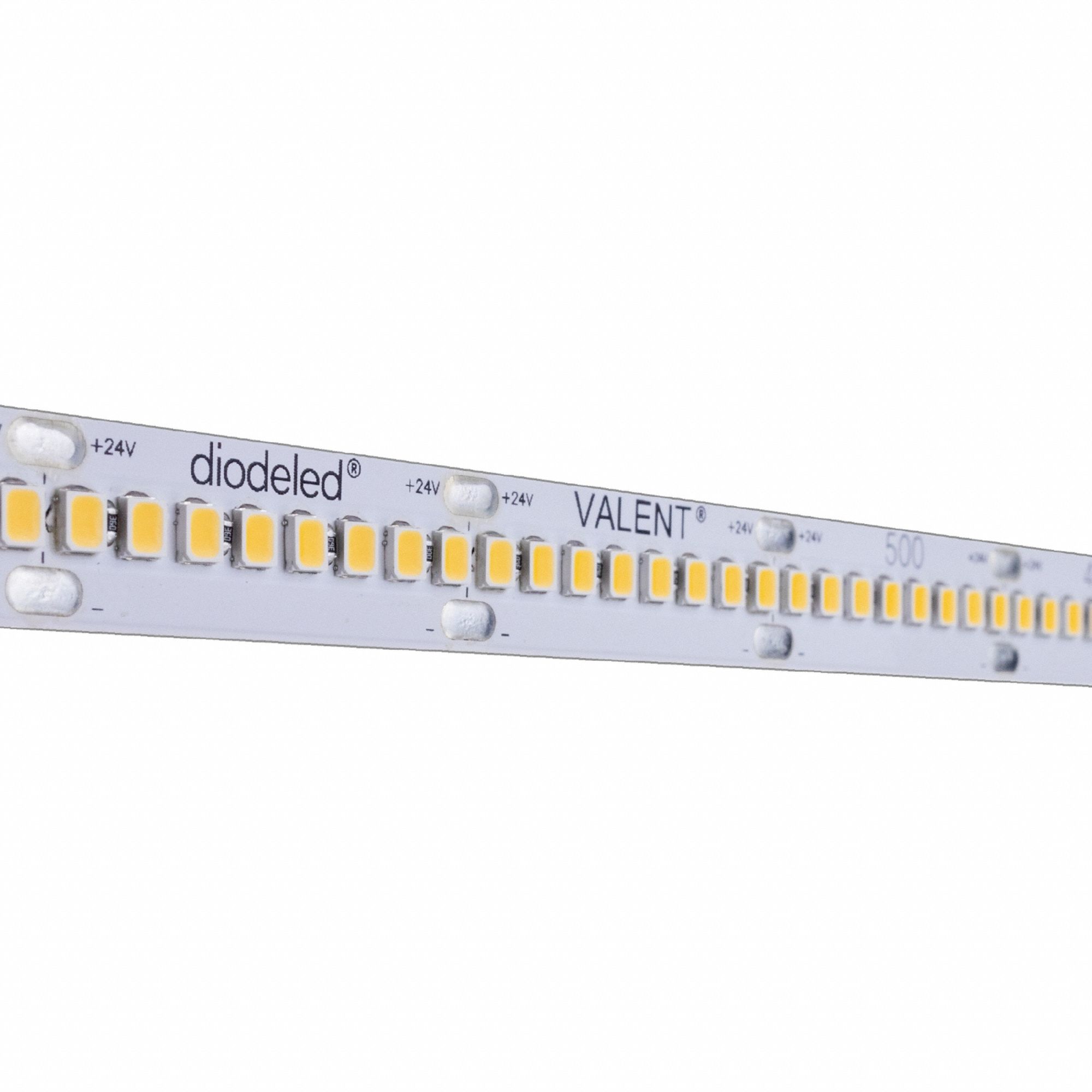 LED Tape Light Spools: White, Top Bend, 206 lm, 3500K, 100 ft Lg, 1.7 W Watt, 24 V DC, Dimmable