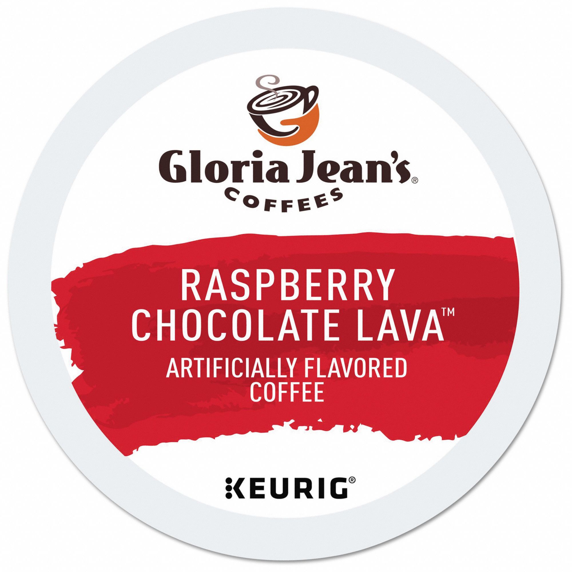 GLORIA JEAN'S Hot Cocoa KCup Caffeinated, Raspberry Chocolate Lava