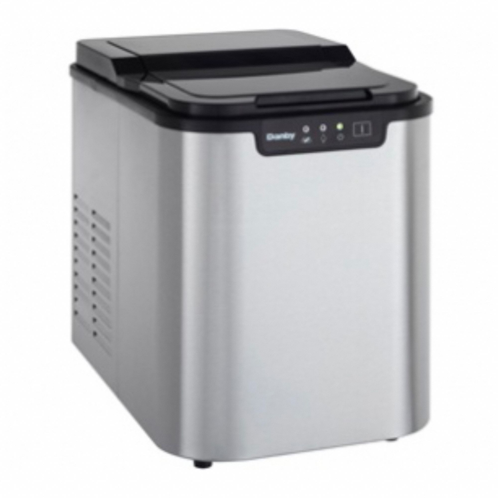 Ice Machine: Nugget, 25 lb Ice per Day, Air Cooled, 12 7/8 in Ht, 9 7/8 in Wd, 14 1/4 in Dp