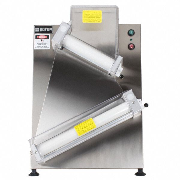 Dough Sheeter: 2 Rollers, 600 Sheets per Hour, 13 in Overall Dp, 31 1/2 in Overall Ht, Diagonal