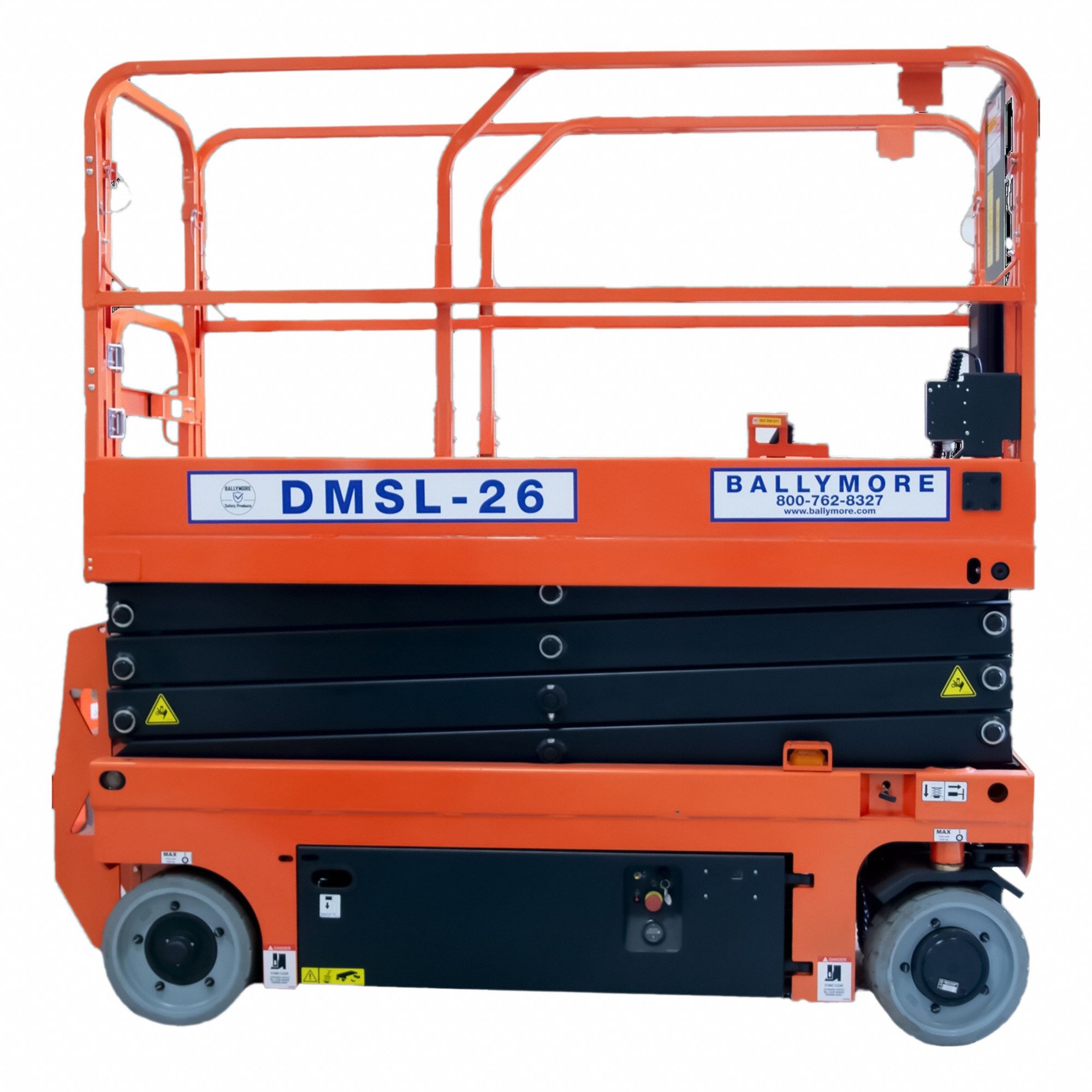 Mobile Personnel Lift: Battery, Drivable, 26 ft Elevated Platform Ht, 90 in x 32 in
