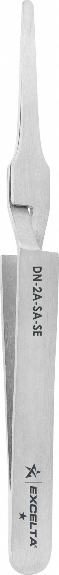 Tweezers: Stainless Steel, Point, Straight Tip