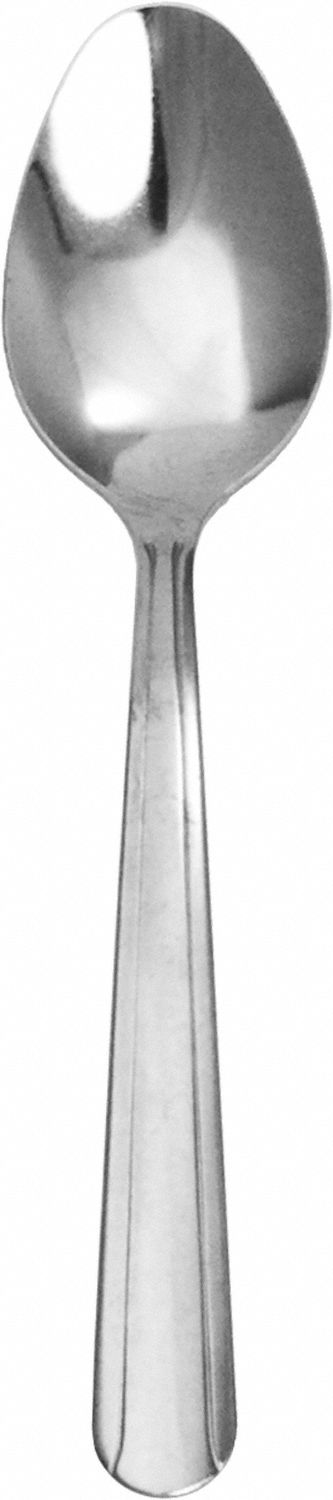 Teaspoon: Dominion, 18/0, Stainless Steel, 5 7/8 in Overall Lg, Silver