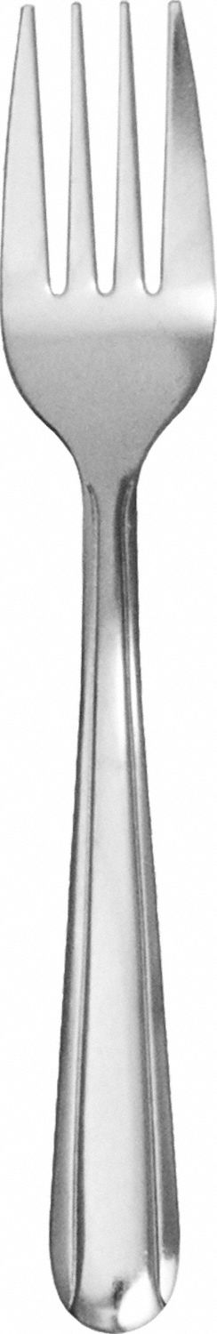 Salad Fork: Dominion, 18/0, Stainless Steel, 6 1/4 in Overall Lg, Silver