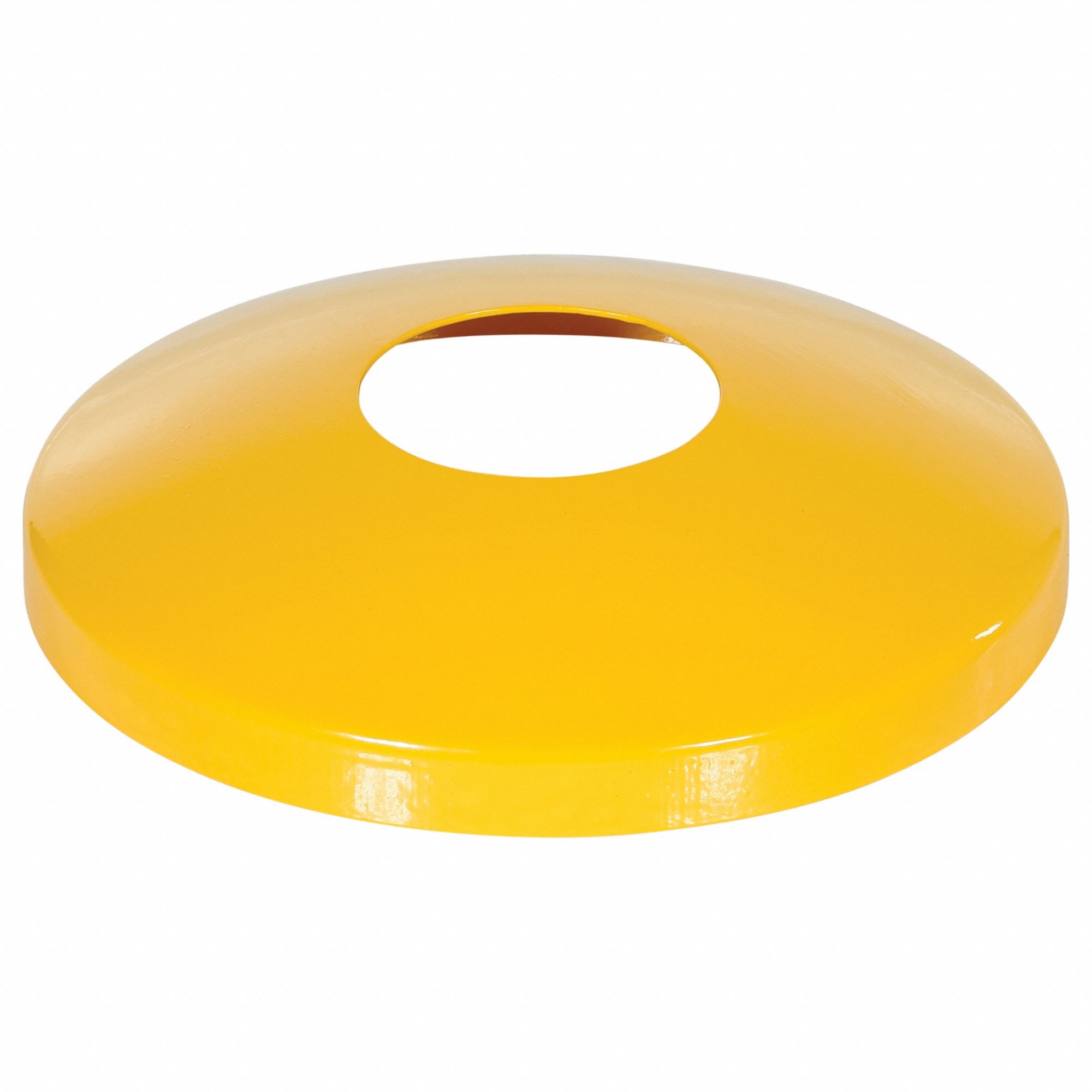 Bollard Dome Cover: 2 3/4 in Overall Ht, 4 1/2 in Overall Lg, 4 1/2 in Overall Wd, Yellow