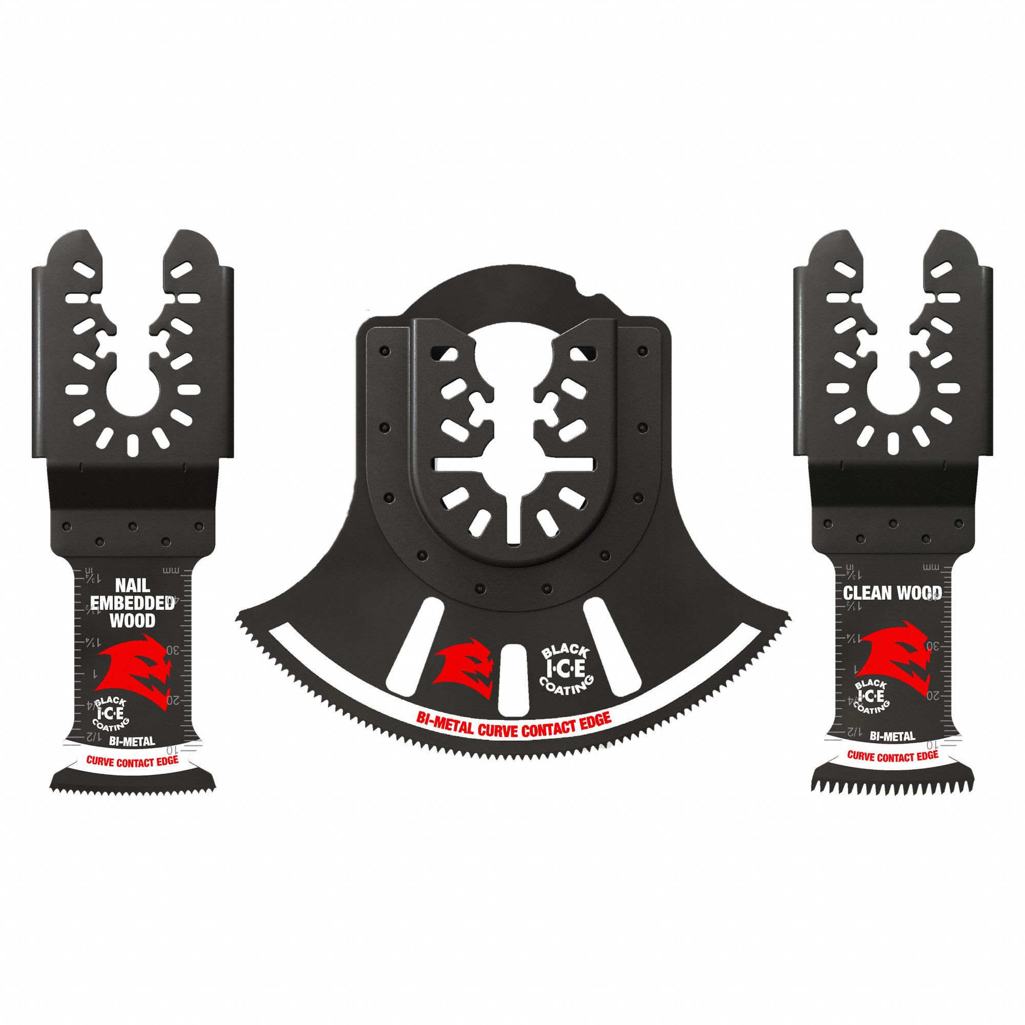 DIABLO, 3 Blades, Universal Open-Back Connection, Oscillating Tool ...