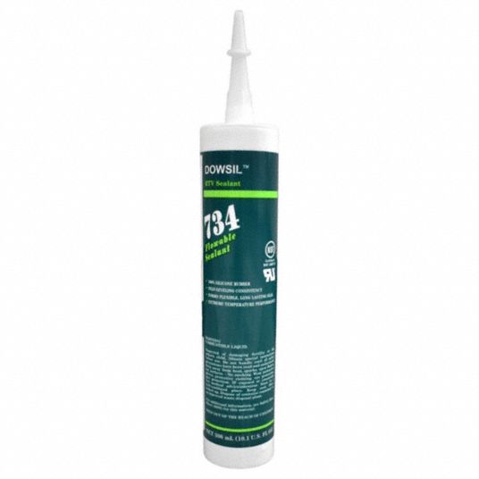 DOW CORNING, 734, Clear, Silicone Sealant 53DC2099179310 Grainger
