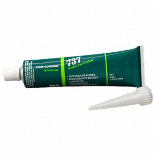 DOW CORNING, 737, Clear, Silicone Sealant 53DC374098499 Grainger