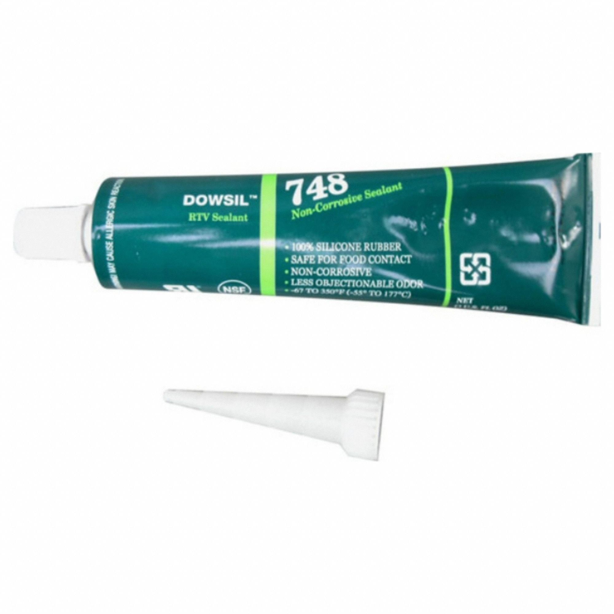 DOW CORNING, 748, White, Silicone Sealant 53DC752455846 Grainger