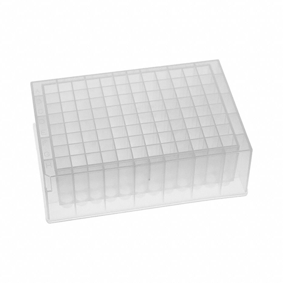 MTC BIO Well Plate: Sterile, 96 Wells, 2 mL, 8.2 mm Dia, RNase/DNase Free, Square - Multiple Well Plates