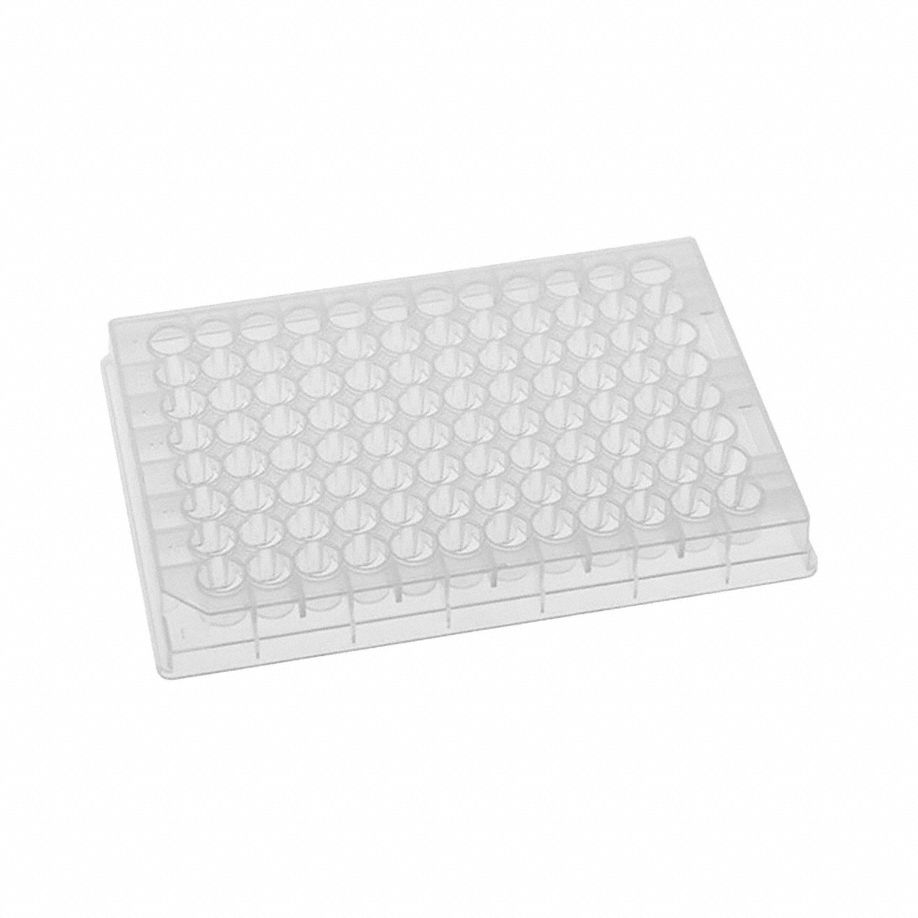 MTC BIO Well Plate: Sterile, 96 Wells, 0.48 mL, 8.5 mm Dia, RNase/DNase Free, Round, Polystyrene (MPN DP33VR-9-NS). Key specifications — Brand: MTC BIO; Body Color: Colorless; RNase/DNase Free: Yes; Well Shape: Round; Material: Polystyrene.