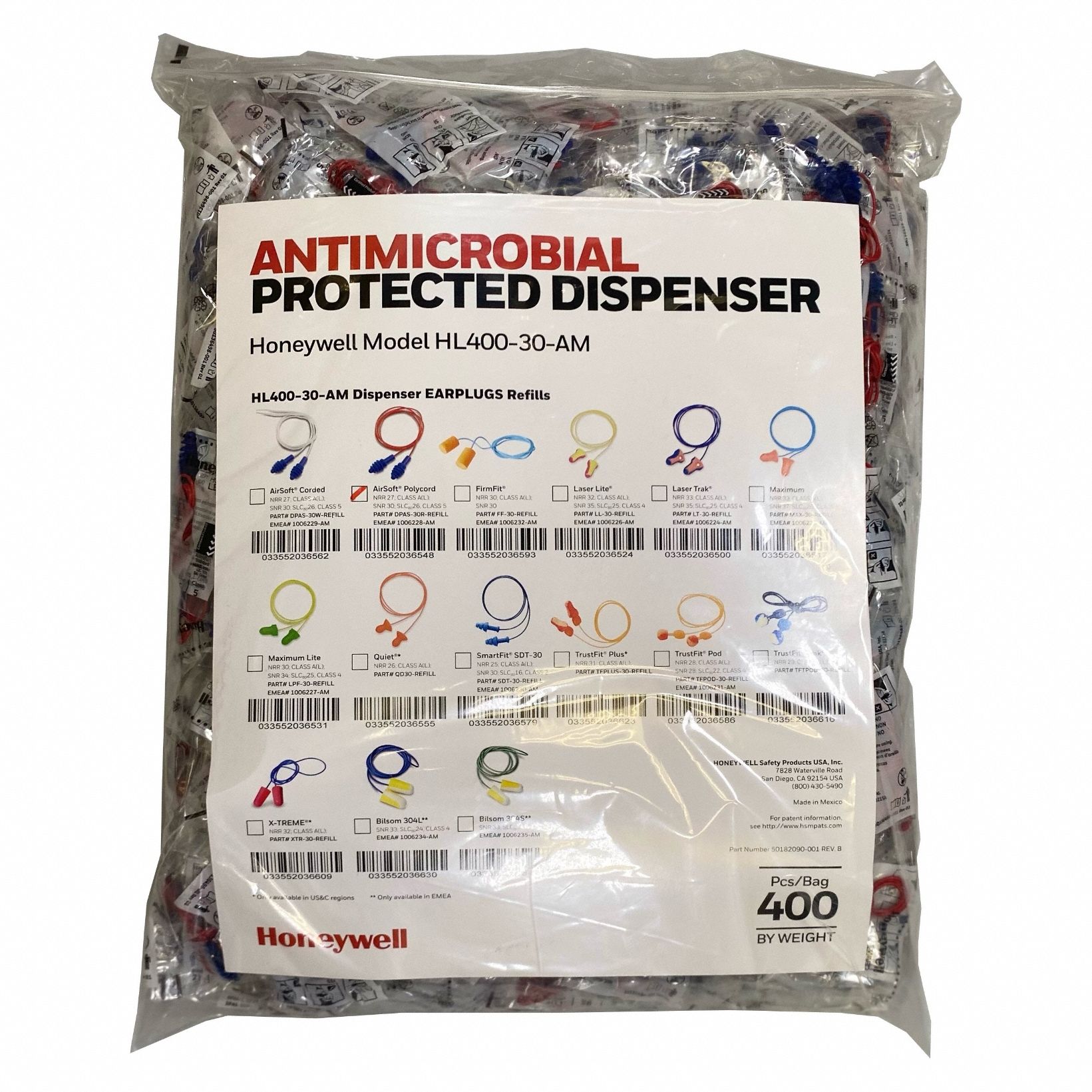 DIST. BOUCHONS D'OREILLE, 30 DB, PQ2000