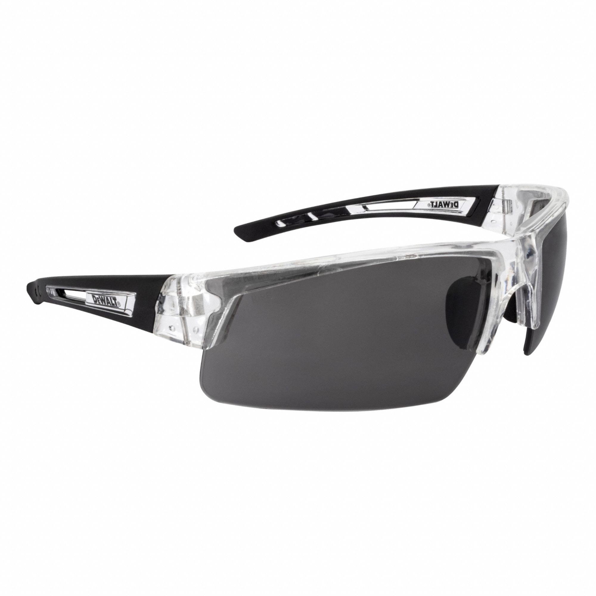 Safety Glasses: Smoke Lens, Clear Frame, Crosscut(R) Series