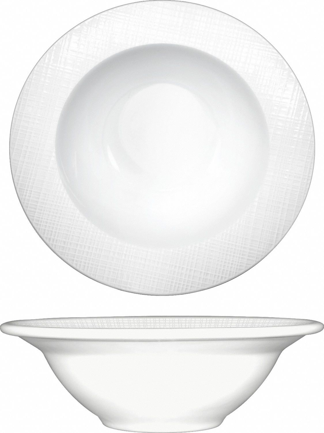 Grapefruit Bowl: Dresden, 1.5 oz Capacity, Bright White, Porcelain, 7 in Dia