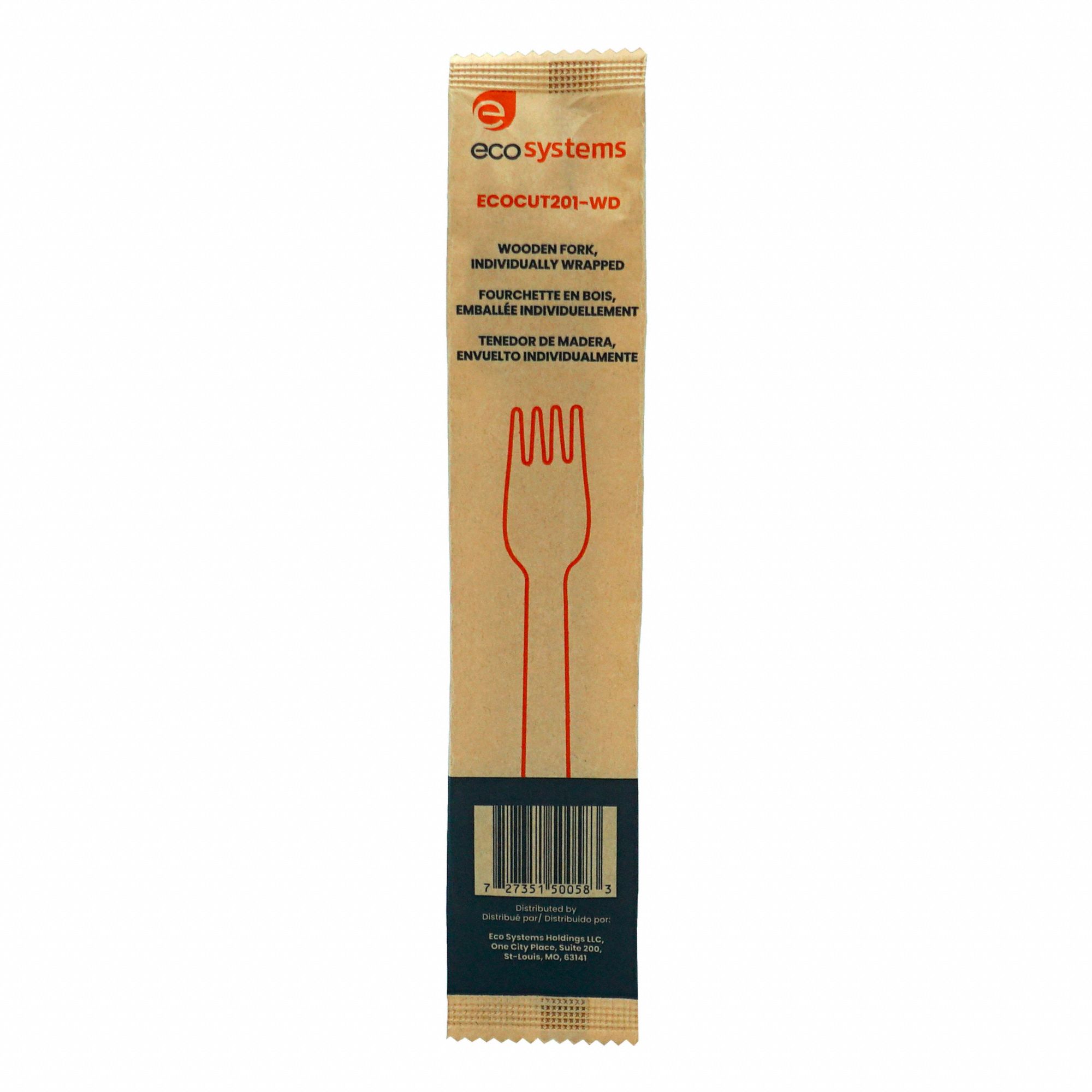 DISPOSABLE FORK,WRAPPED,CA1000