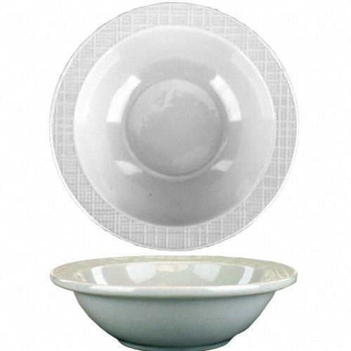 Fruit Bowl: Dresden, 6 oz Capacity, Bright White, Porcelain, 5 in Dia, 1 1/2 in Overall Ht