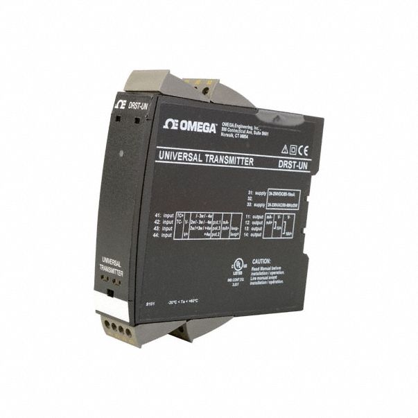 OMEGA, Power Supply and Signal Isolator for 2-Wire Transmitters, 0 mA x ...