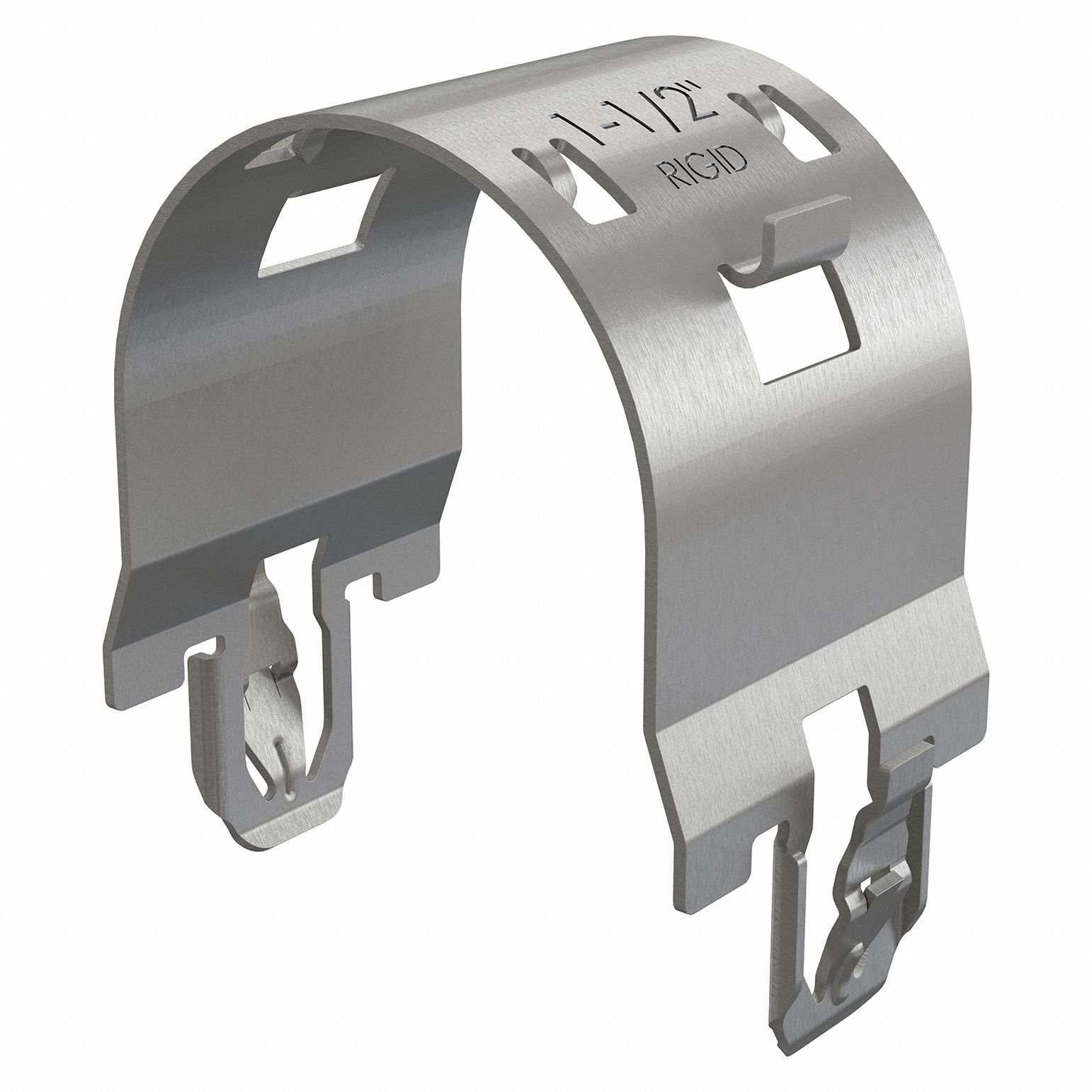 Rigid Clamp: Spring Steel, SST (Dakota ProTect™ Wet/Dry: 1000hr), 1 1/2 in Conduit Trade Size