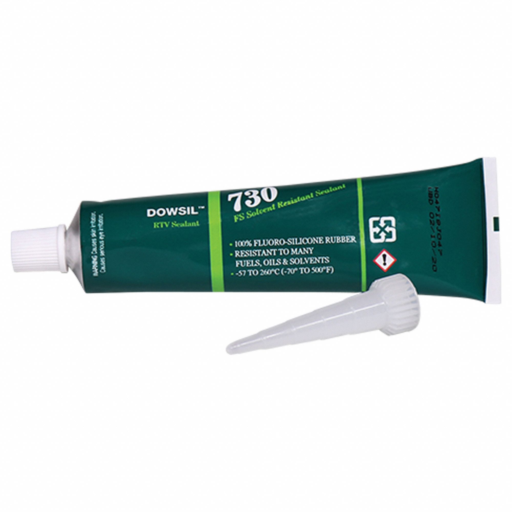 SILICONE SEALANT, 730 FS, CLEAR, 3 OZ, TUBE, 300% OR LESS ELONGATION RANGE