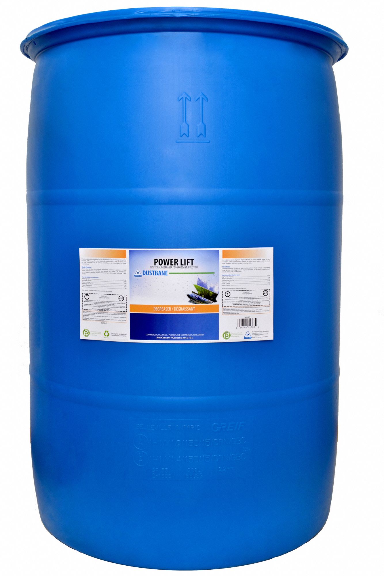 CLEANER POWERLIFT 210LTR DRUM