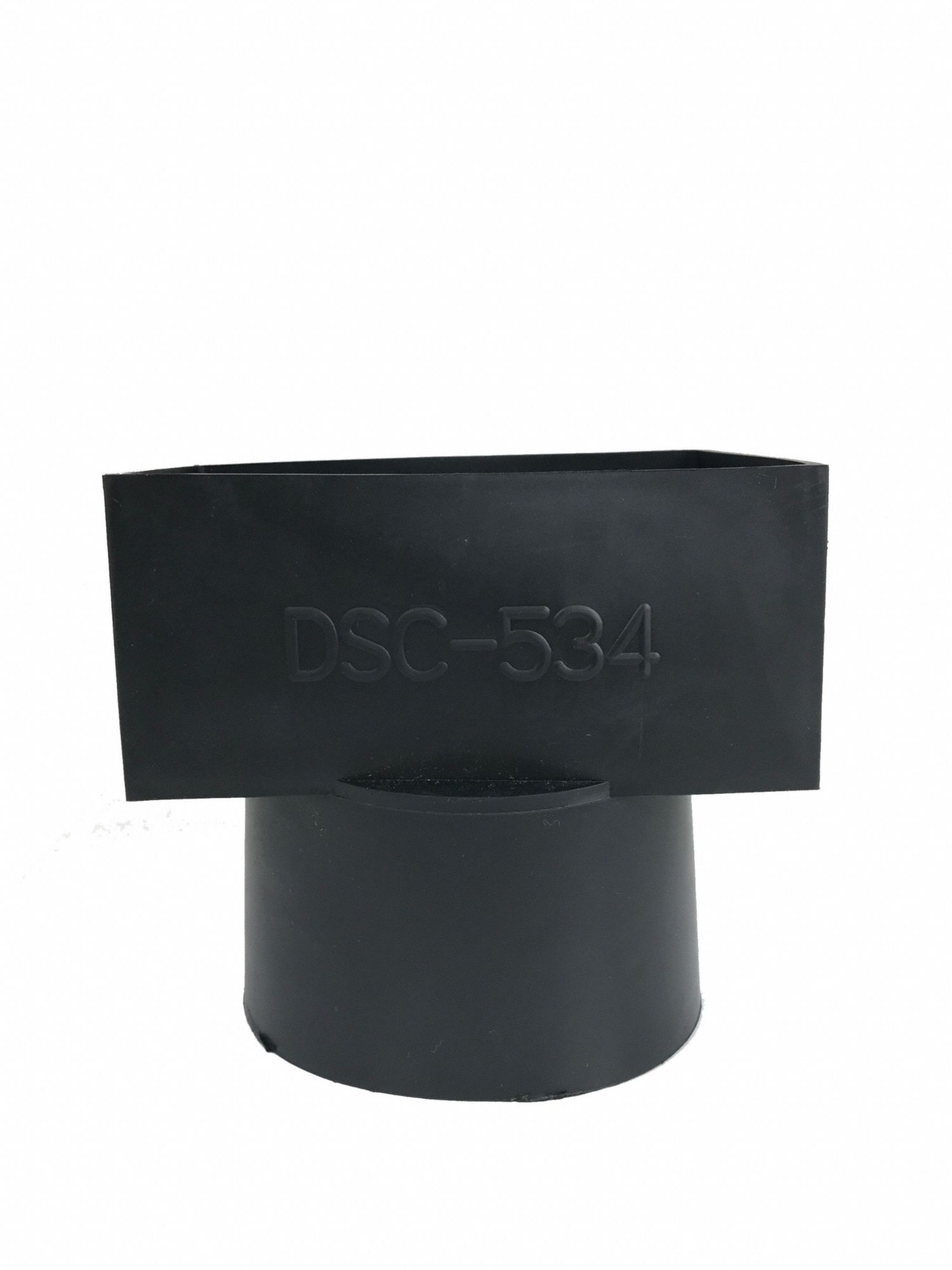 Downspout Connector: Straight, 5 in Lg, PVC, 4 in Side 1 Nominal Pipe Size, Black