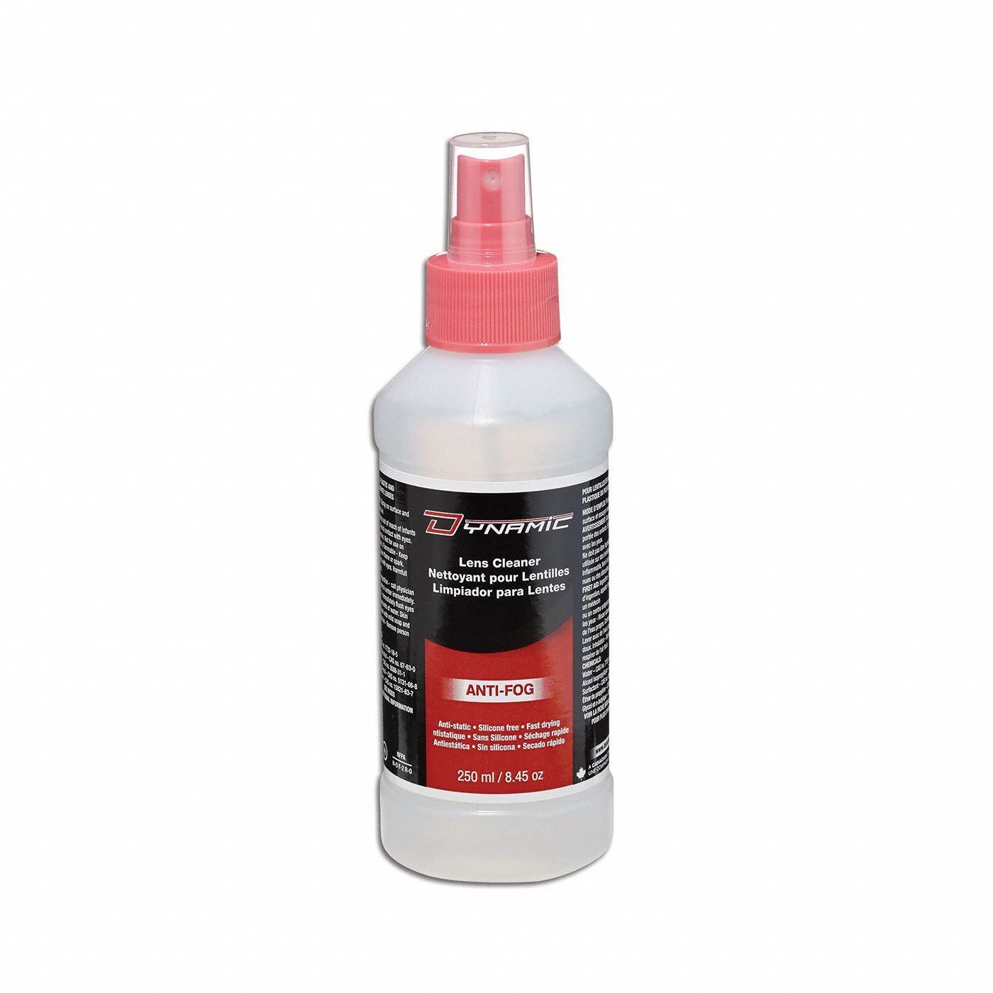 DYNAMIC LENS CLEANING SOLUTION,ANTI-FOG, ALCOHOL-FREE, 8 OZ - 5579 ...