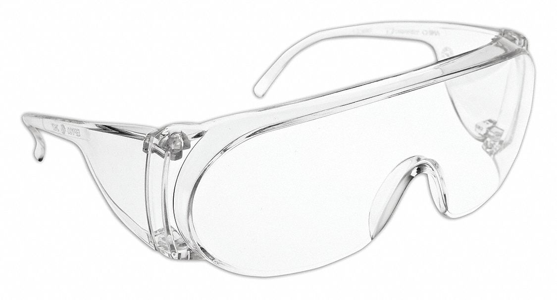 LUNETTES DE SÉCURITÉ, OTG, POLYCARBONATE, ANTISTATIQUE, ANTIRAYURES, TRNSP, CSA, M