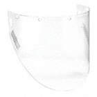 SAFETY VISOR, MOLDED, CLEAR, PC, 20 X 9½ X 0.06 IN, FOR USE WITH HEADGEAR/HARD HATS