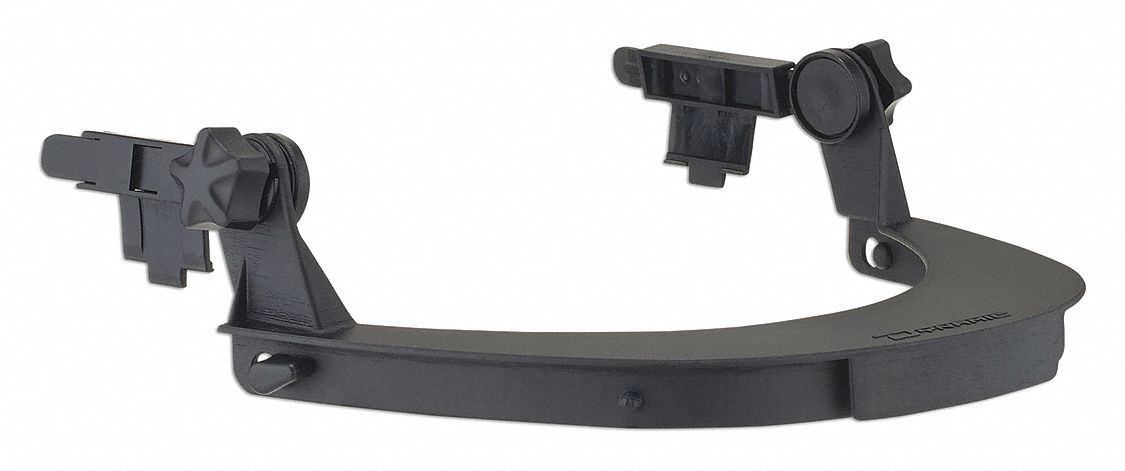 FACESHIELD BRACKET ROCKY, BLACK, PLASTIC