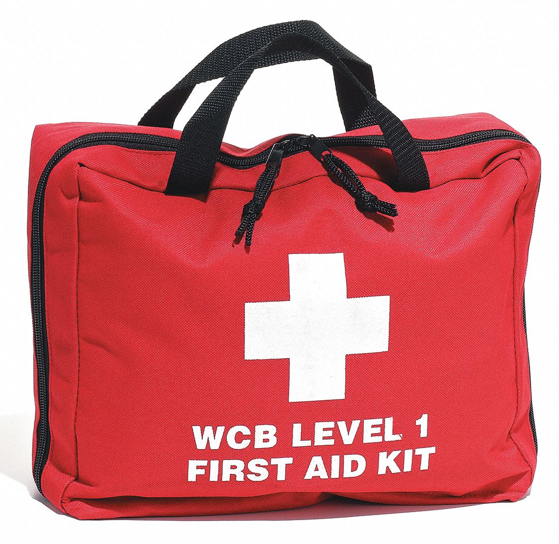 BC LEVEL 1 FIRST AID KIT, INDUSTRIAL, WATERPROOF, PORTABLE/WALL MOUNT, WHITE, 109-PIECE, NYLON