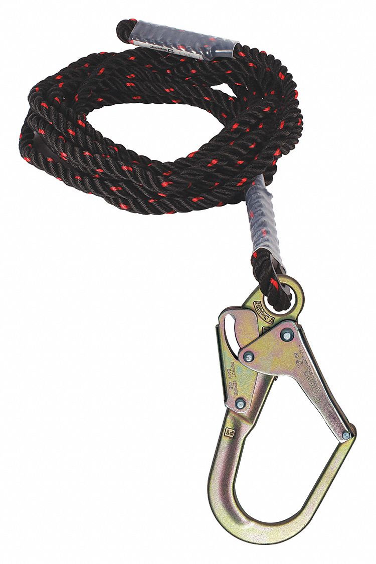 DSI ROPE, FOR USE WITH FP151 OR FP131 ROPE GRAB, LARGE SNAP HOOK